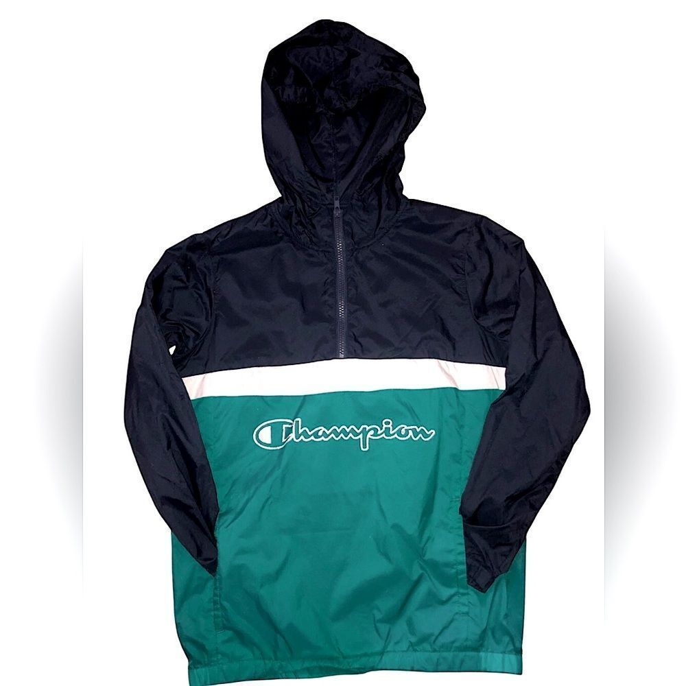 Champion windbreaker hoodie boys size medium NWOT